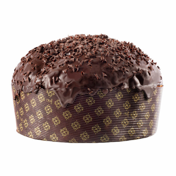 Panettone cioccolato modicano e gocce di cioccolato