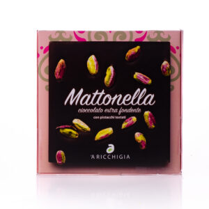Mattonella di cioccolato fondente con chicchi di pistacchio - immagine 2