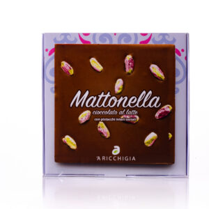 Mattonella di cioccolato al latte con chicchi di pistacchio - immagine 2