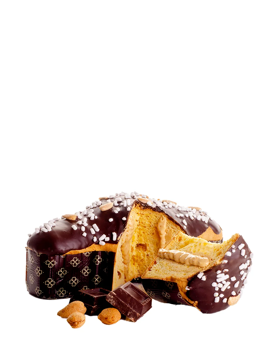 Colomba alla mandorla farcita con crema alla mandorla