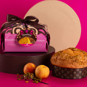 Panettone pesca, vaniglia e pistacchio - immagine 2