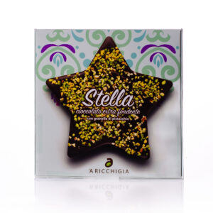 Stella di cioccolato fondente con granella di Pistacchio - immagine 2