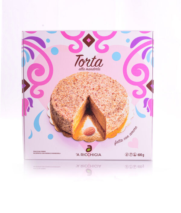 Torta di Mandorla farcita con copertura di Granella di Mandorla