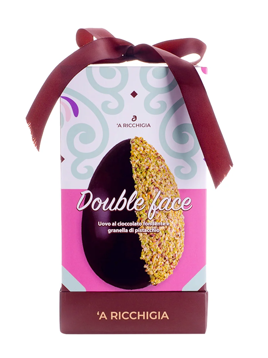 Uovo double face al pistacchio e cioccolato fondente - immagine 2