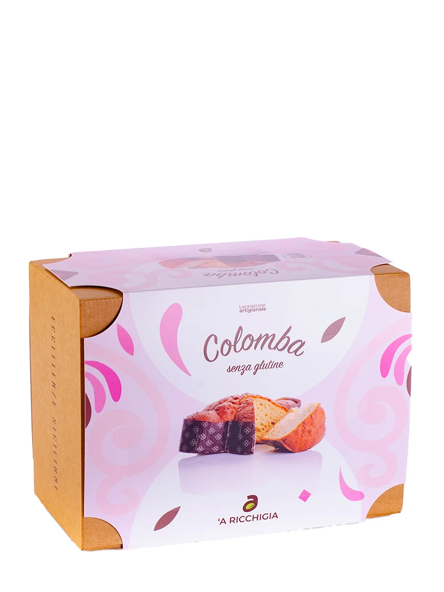 Colomba senza glutine e lattosio con vaso crema al pistacchio