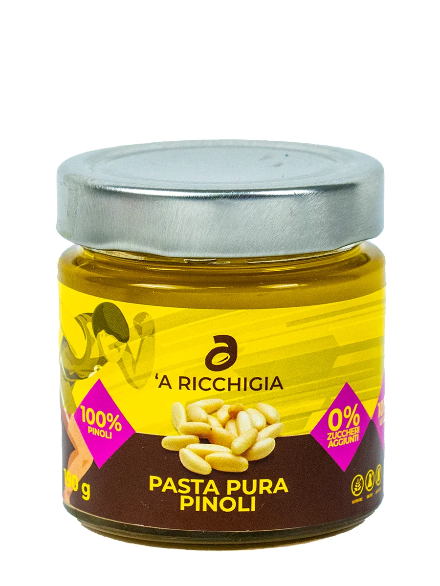 Vasetto di pasta pura di pinoli 100% naturale